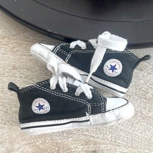 Soft shell baby converse shoes